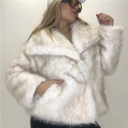 pelliccia foderata con bottoni luxe